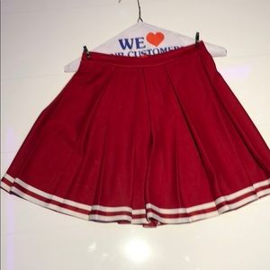 Red School Girl Skirt